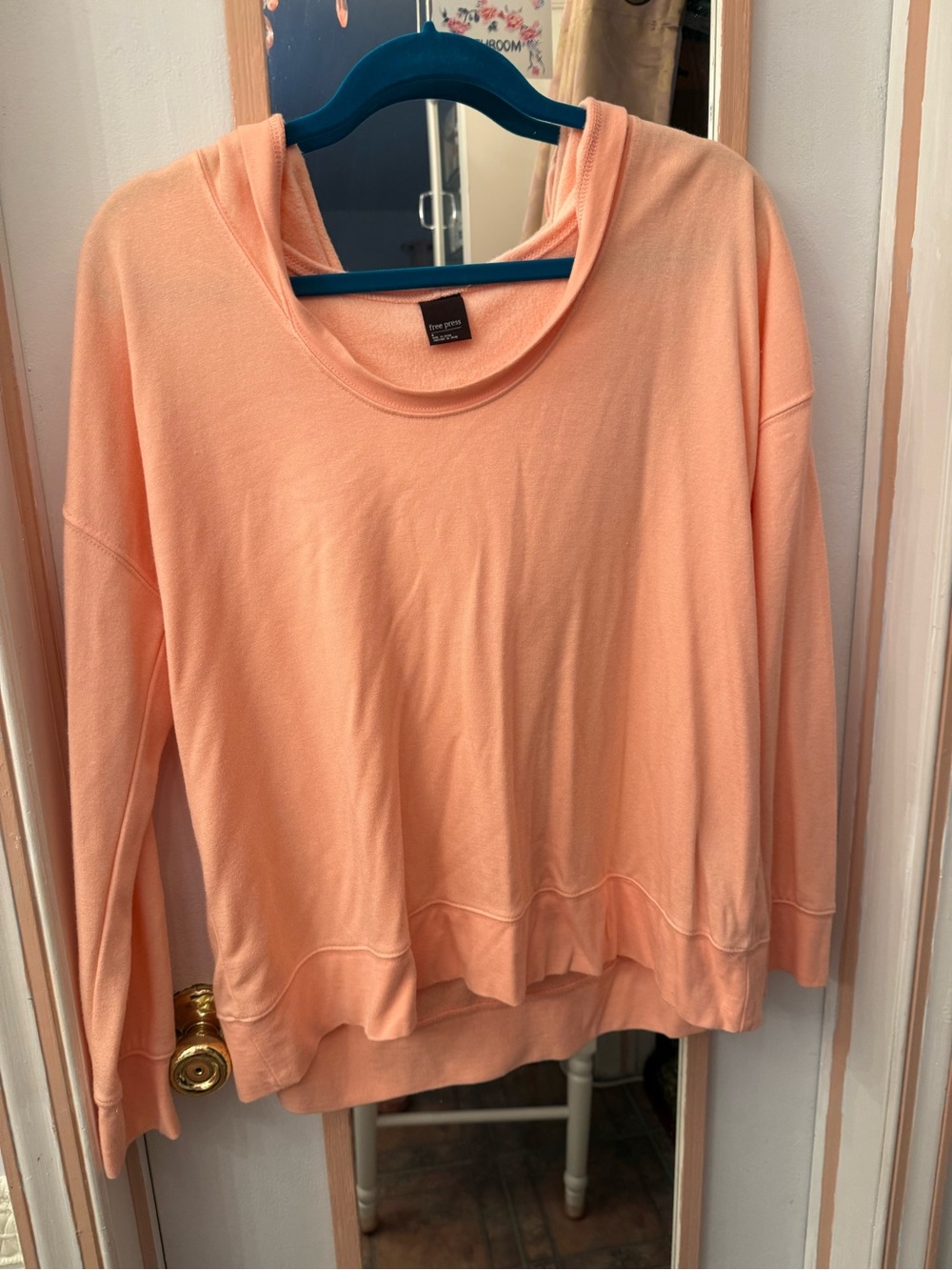 free press Blush Pink Fleece Pullover
